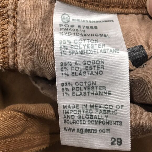 ADRIANO GOLDSCHMIED Saige Jean Women 29(30x28) Ginger Wide Leg Crop - Picture 13 of 14